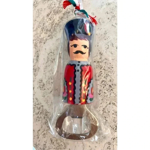 Vintage Holiday Ornament Nutcracker Cork Screw Christmas Decor Seasonal - Picture 5 of 10